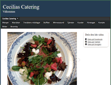 Tablet Screenshot of ceciliascatering.se